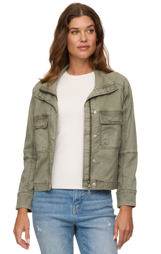 AMELIA CROPPED UTILITY JACKET