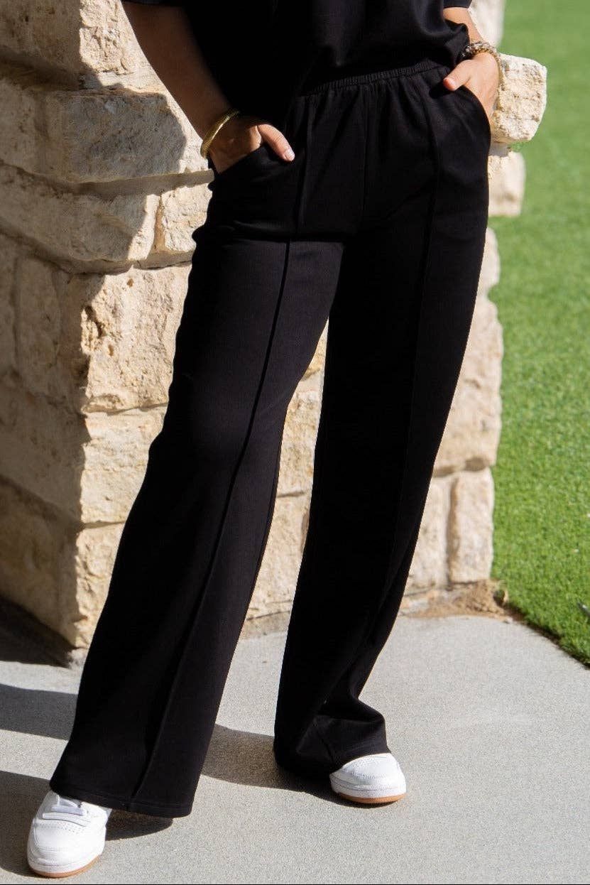 Butter Soft Pants, Black | Matching Set Bottoms, COLOR: Black, Size: L