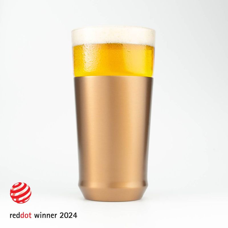 The Hybrid Pint Glass - Brushed Copper