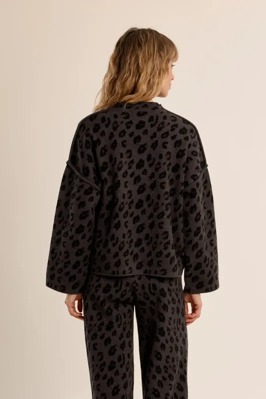 Oversized Sweater - Leopard