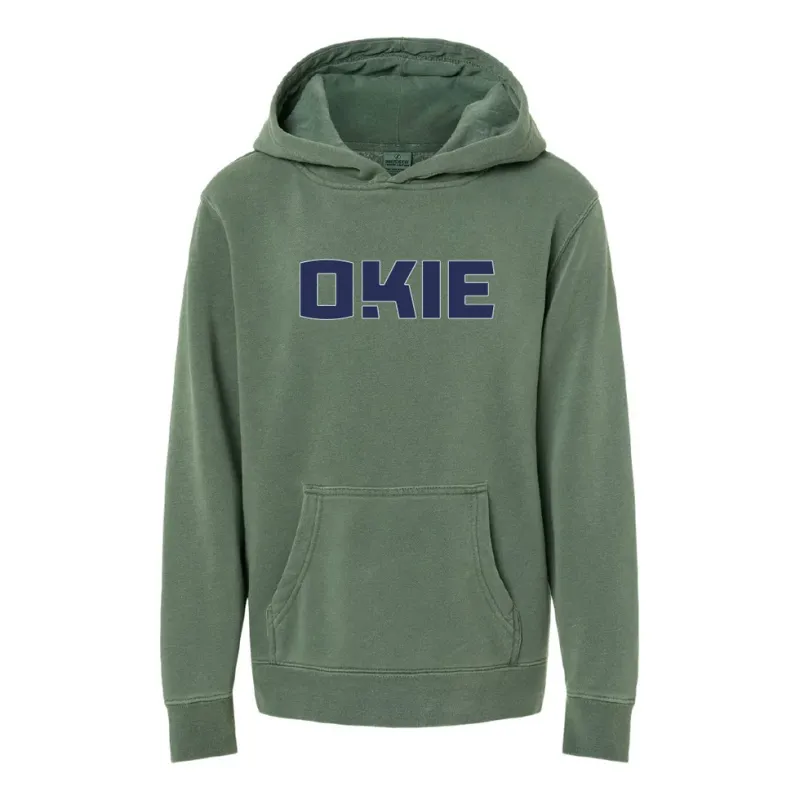 Youth Okie Hoodie-Forest Green