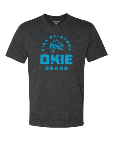 Fish Okla Tee, COLOR: grey, Size: S