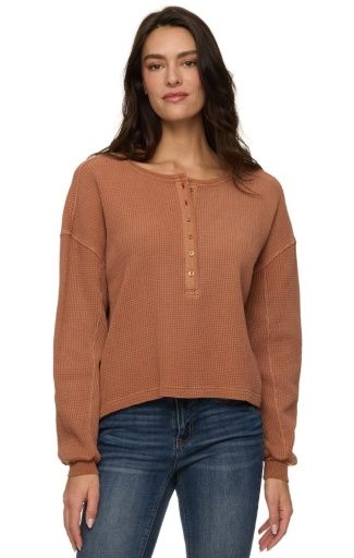 MONTCLAIR LS WAFFLE HENLEY