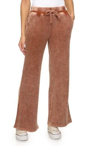 STOWE WASHED WAFFLE LOUNGE PANT, Colour: caramel, Size: M