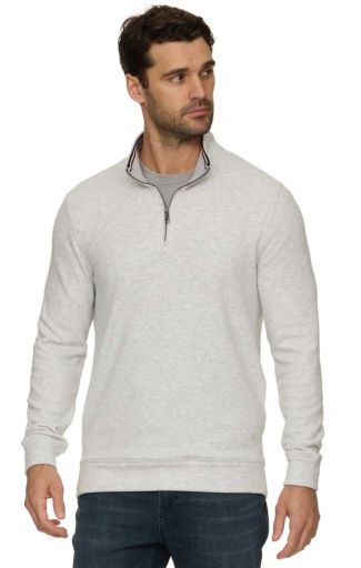 NEWTON FLEECE 1/4 ZIP, Colour: grey heather, Size: L