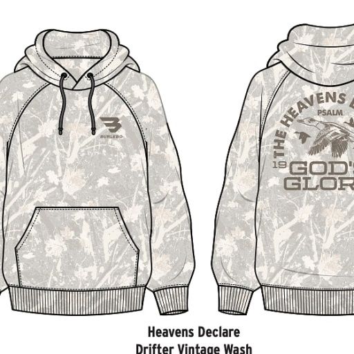 YOUTH - VINTAGE WASHED GRAPHIC HOODIE - HEAVENS DECLARE, Size: S