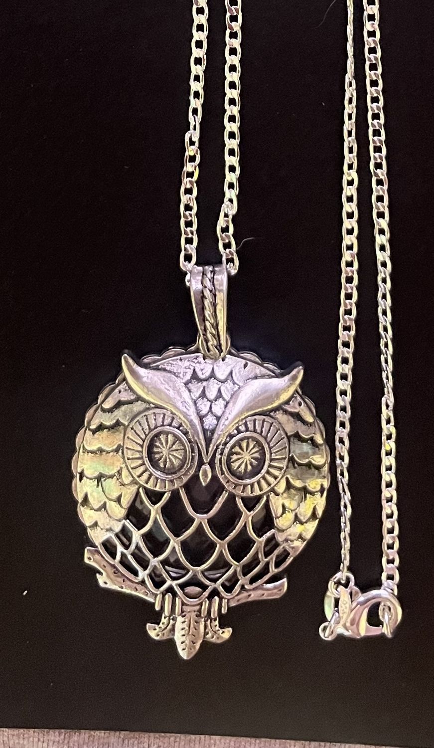Locket magnifying glass, Attribute: owl