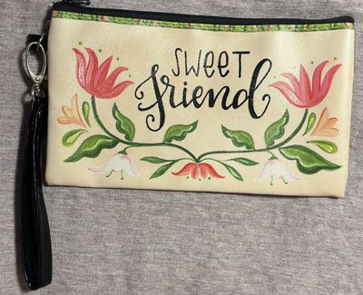 Rectangular zippered bag