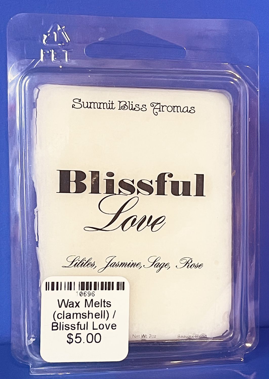 Wax Melts (clamshell), scent: Blissful Love