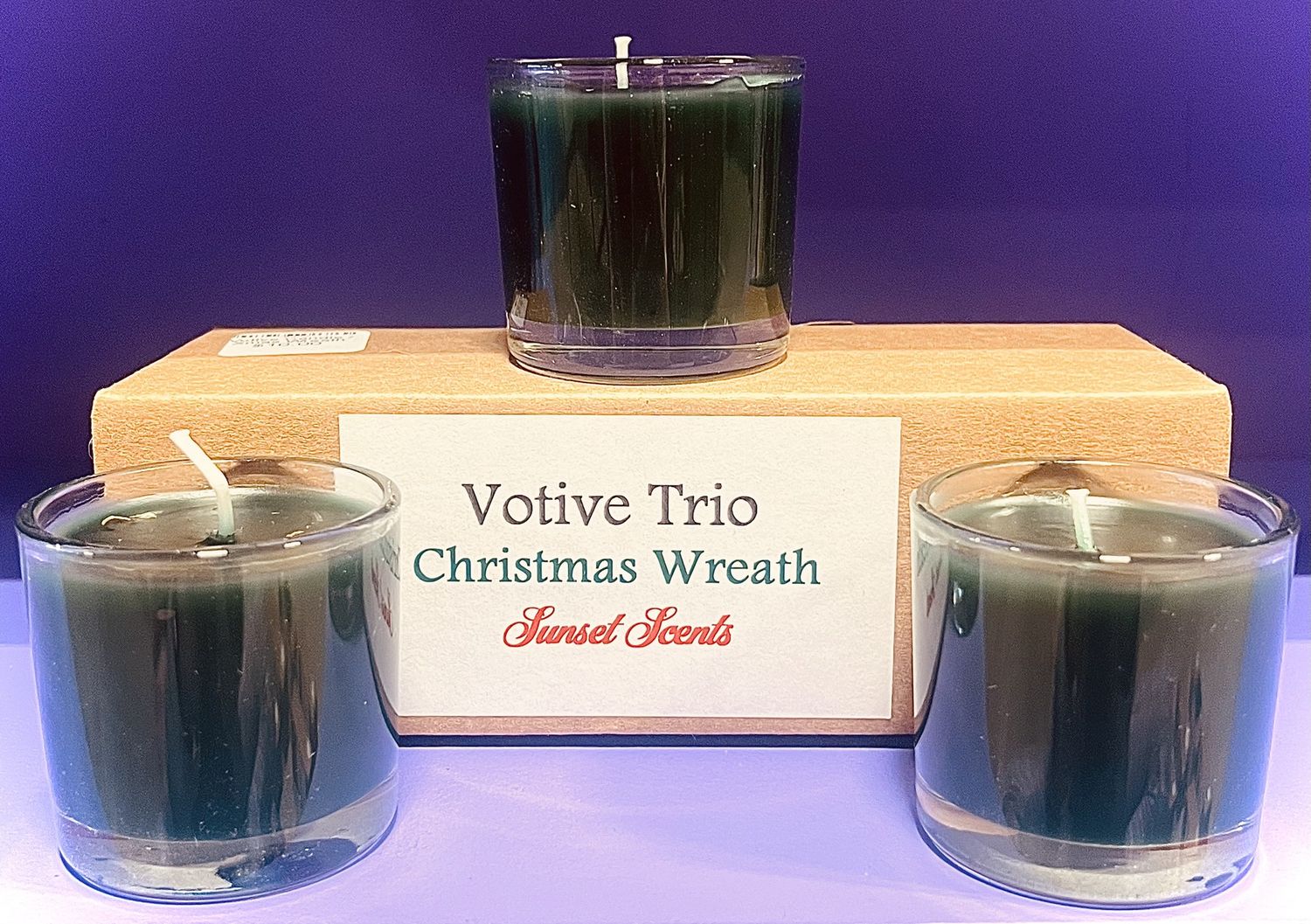 Votive Candle, scent: Xmas Wreath