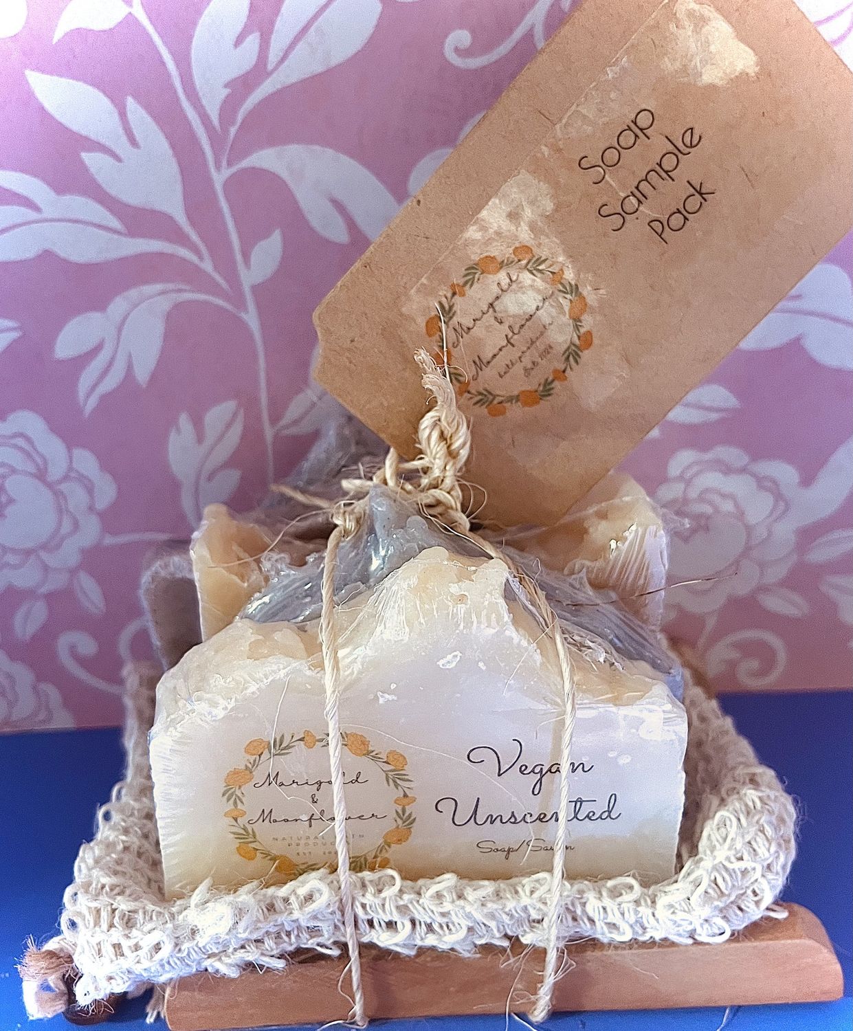 Marigold &amp; Moonflower Soap Sample Pack, Attribute: variety pack