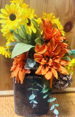 Fall Rustic Vase