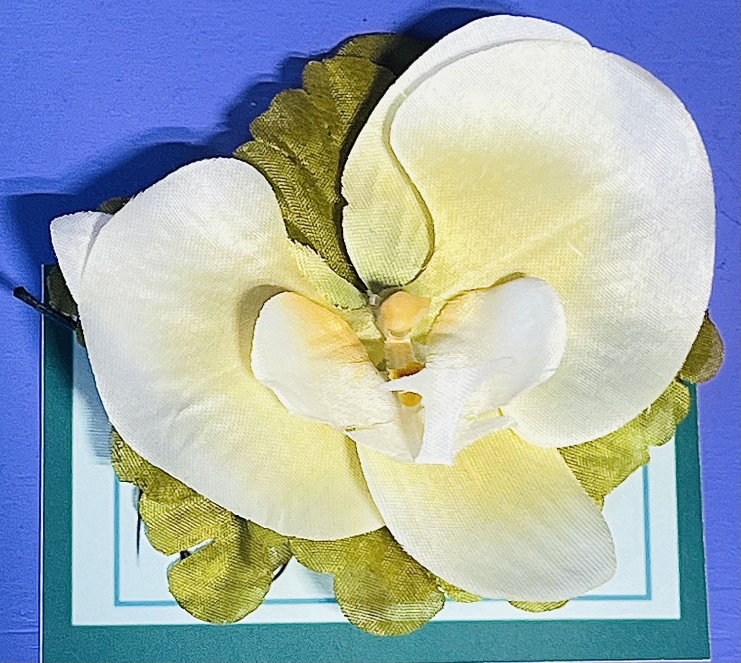 Handmade Bloom Pin, design: White Orchid