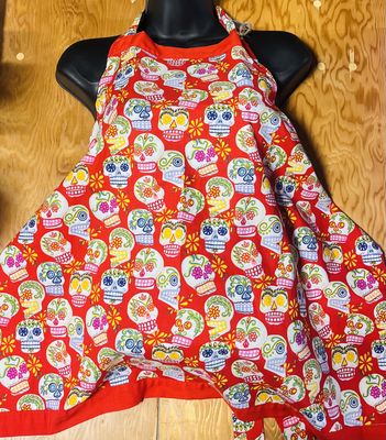 Adult Apron-Skull