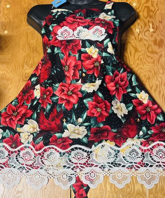 Christmas Floral Apron