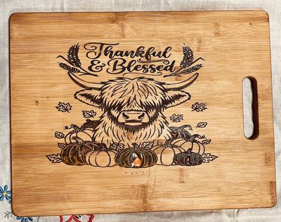 Highland Cow Cutting Board