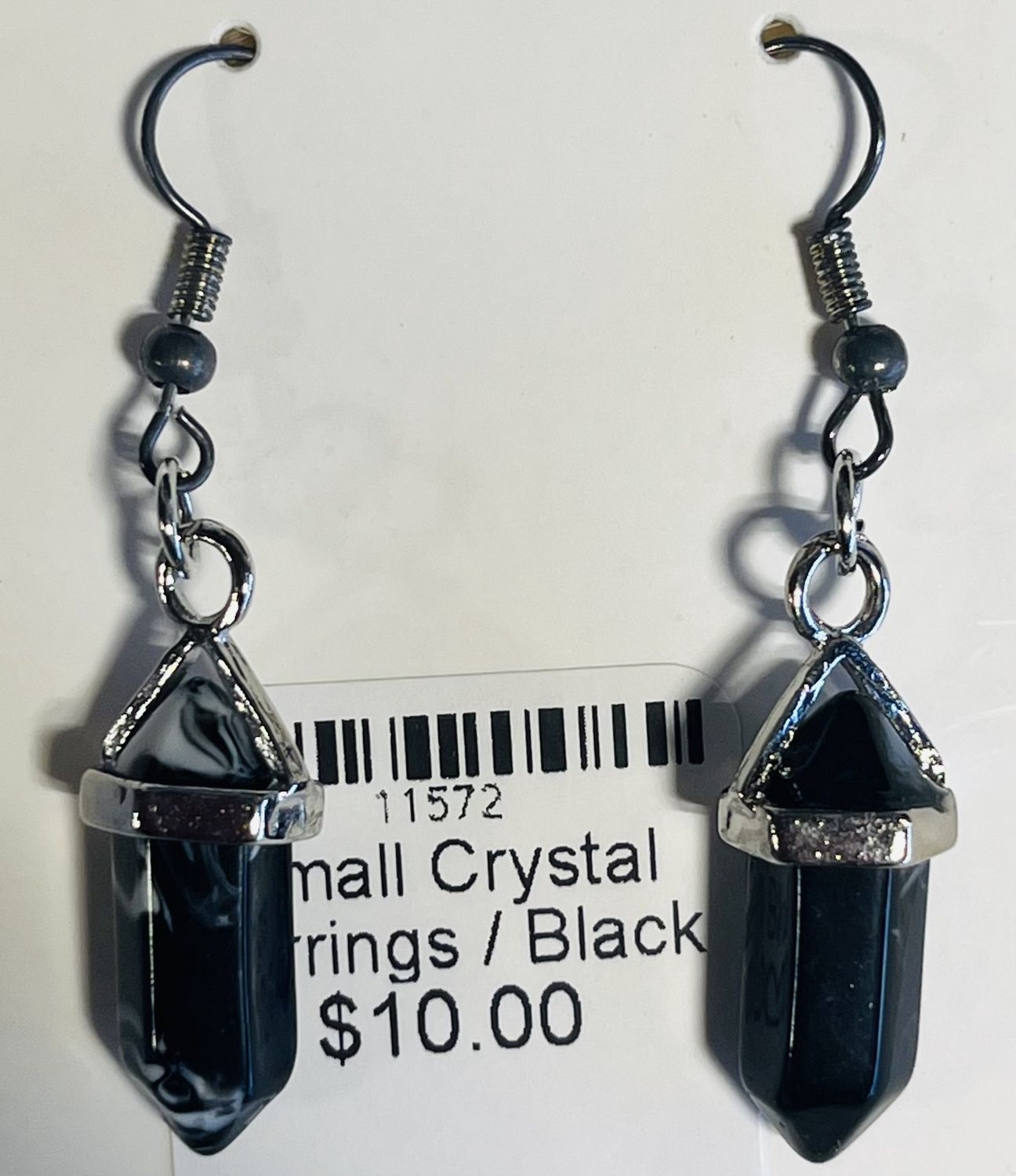 Small Crystal Earrings, design: Black