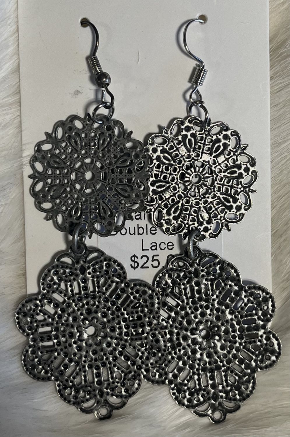 Steampunk Earrings, design: Double Steam Lace