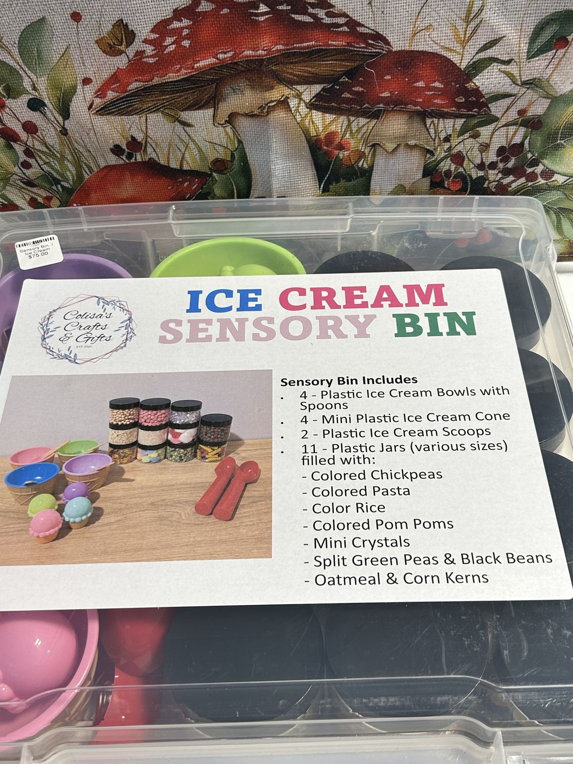Sensory Bin., design: Ice Cream