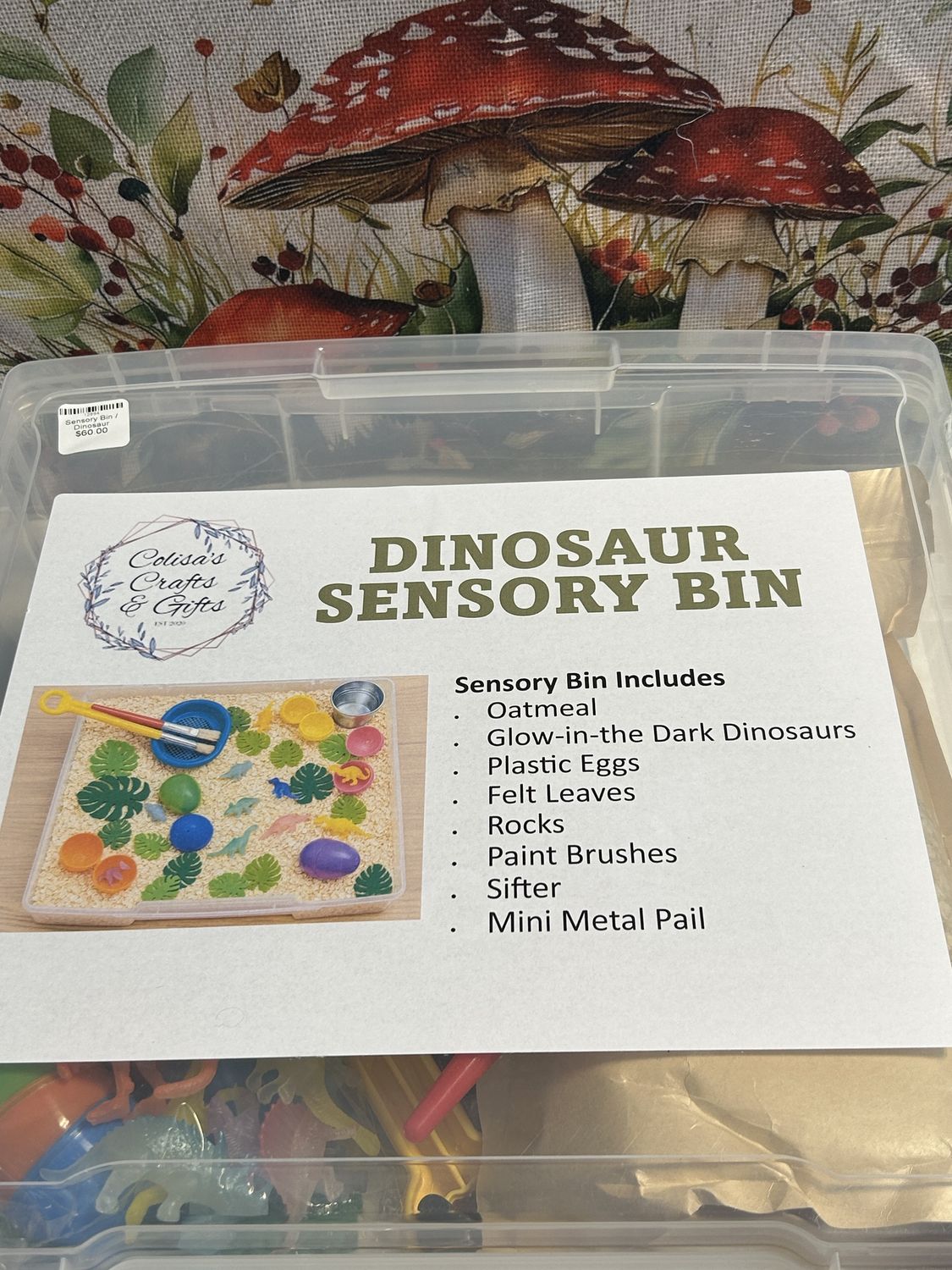 Sensory Bin, design: Dinosaur