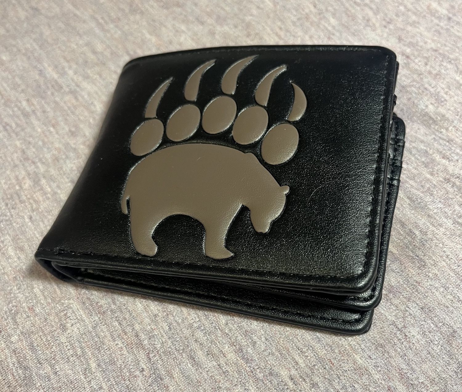 Mens wallet, Attribute: bear paw black