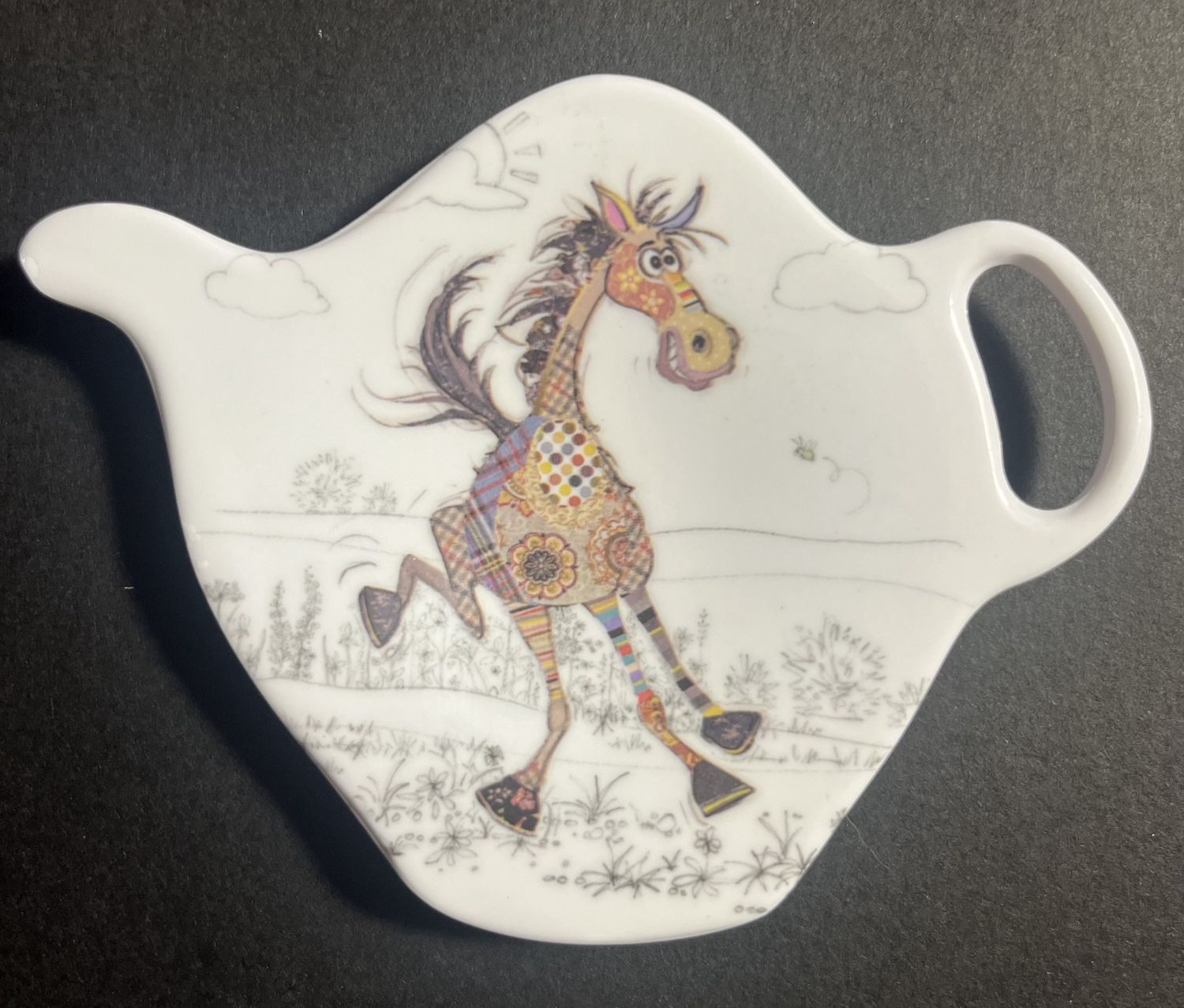 Melamine teabag holder, Attribute: Horse