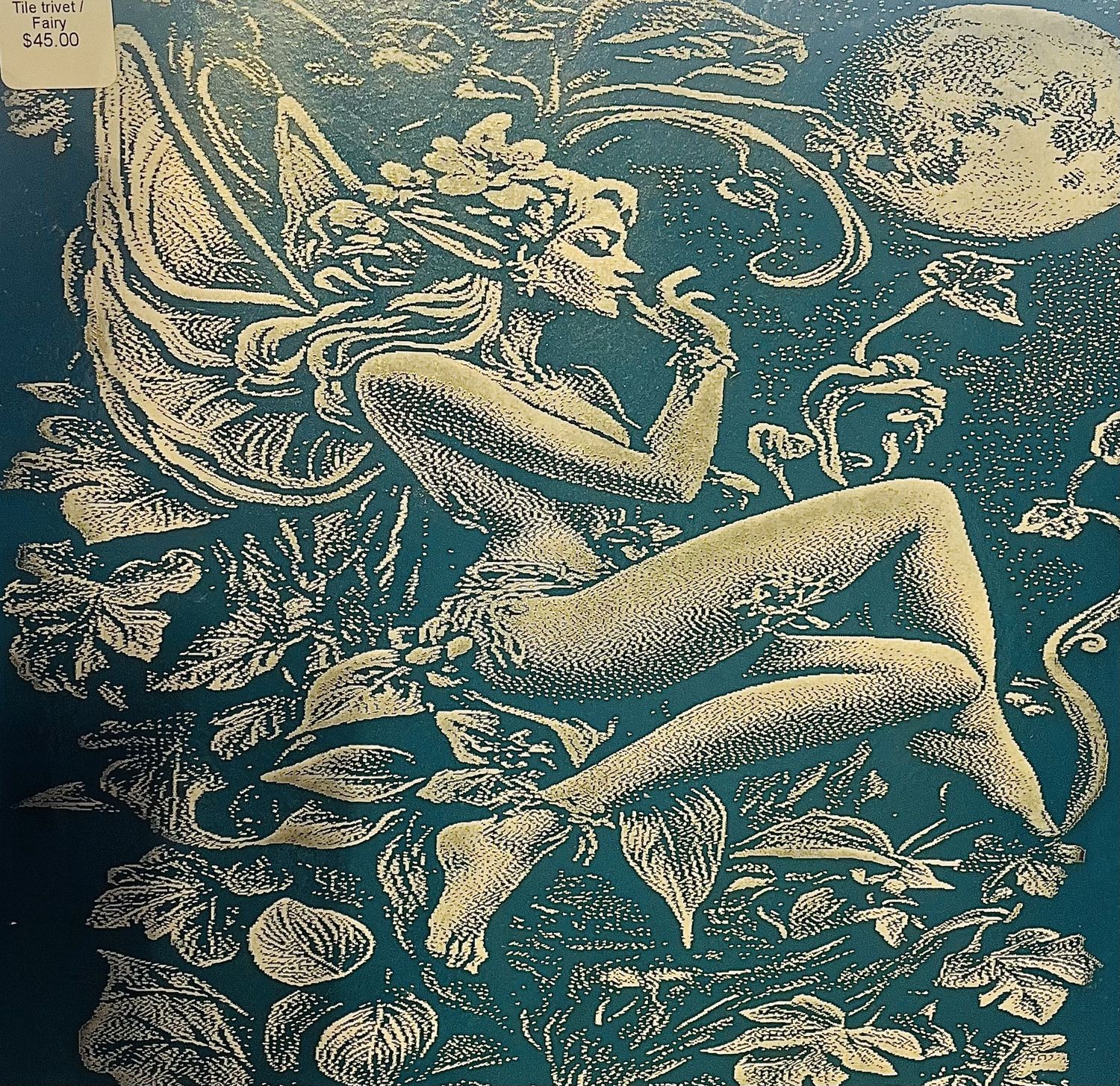 Tile trivet, design: Fairy