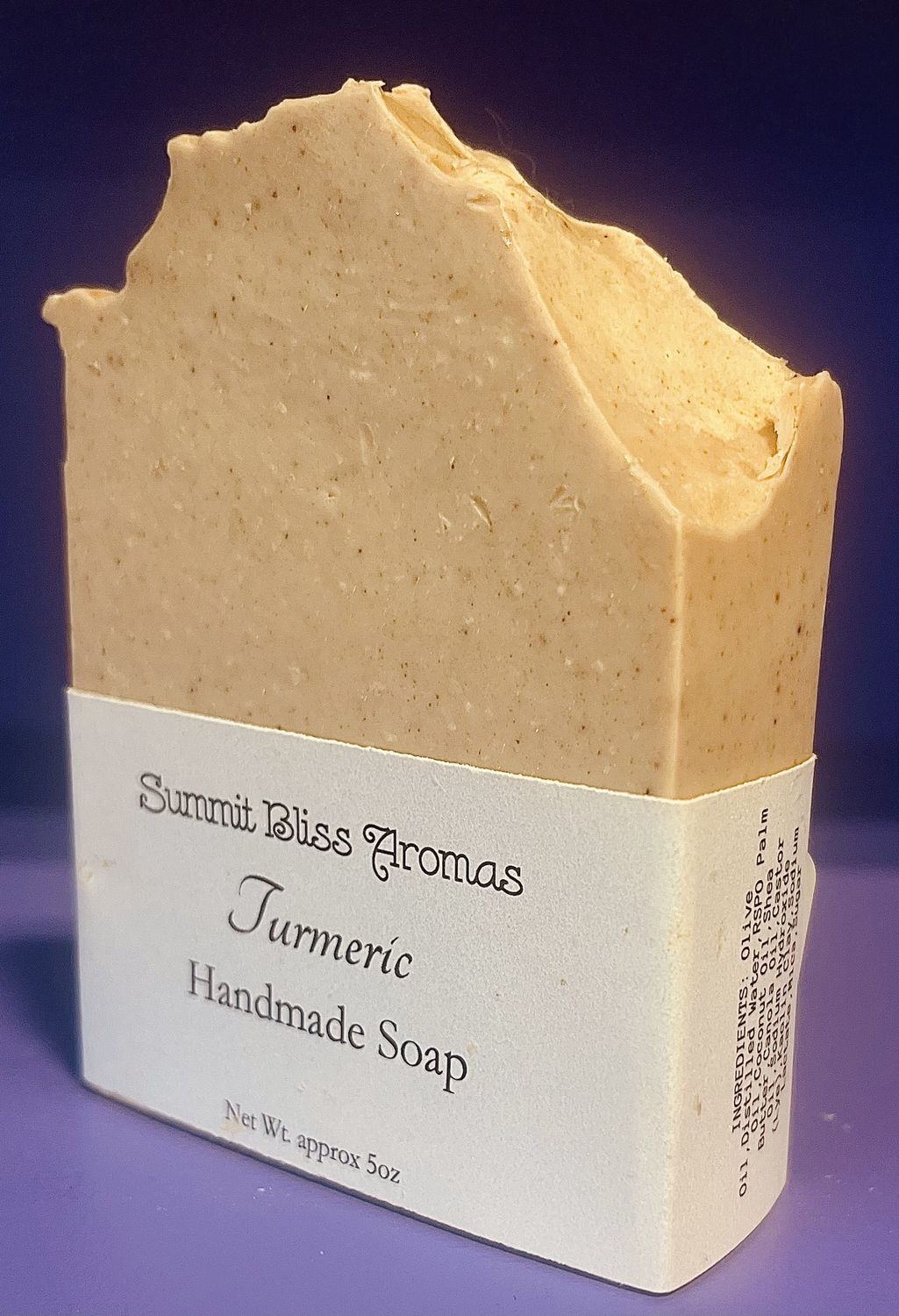 4.5-6oz Soap Bar, scent: Turmeric