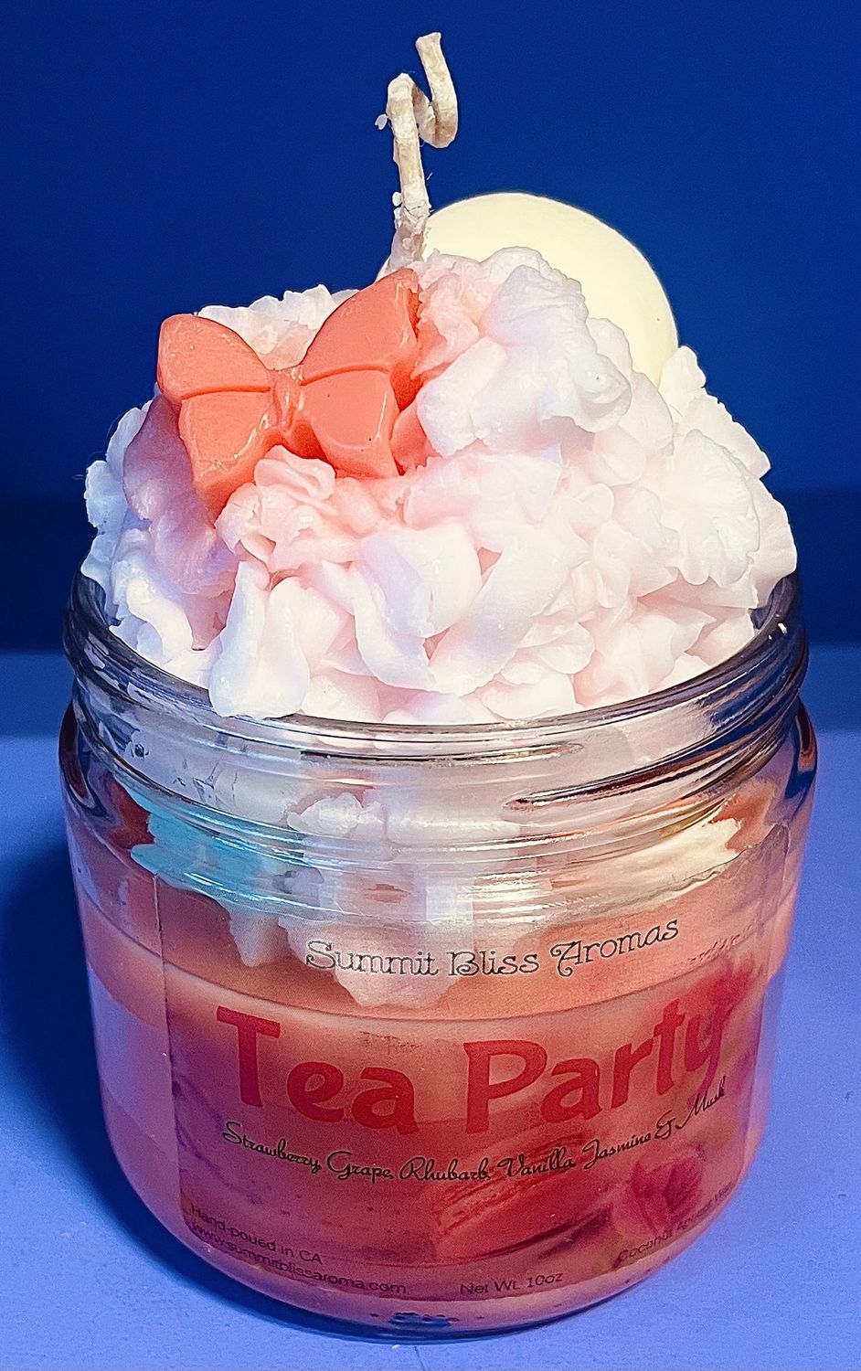 Tea Party Candle, Colour: Pink