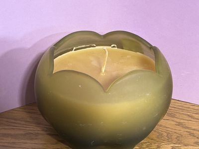 Flower Bowl Beeswax Candle