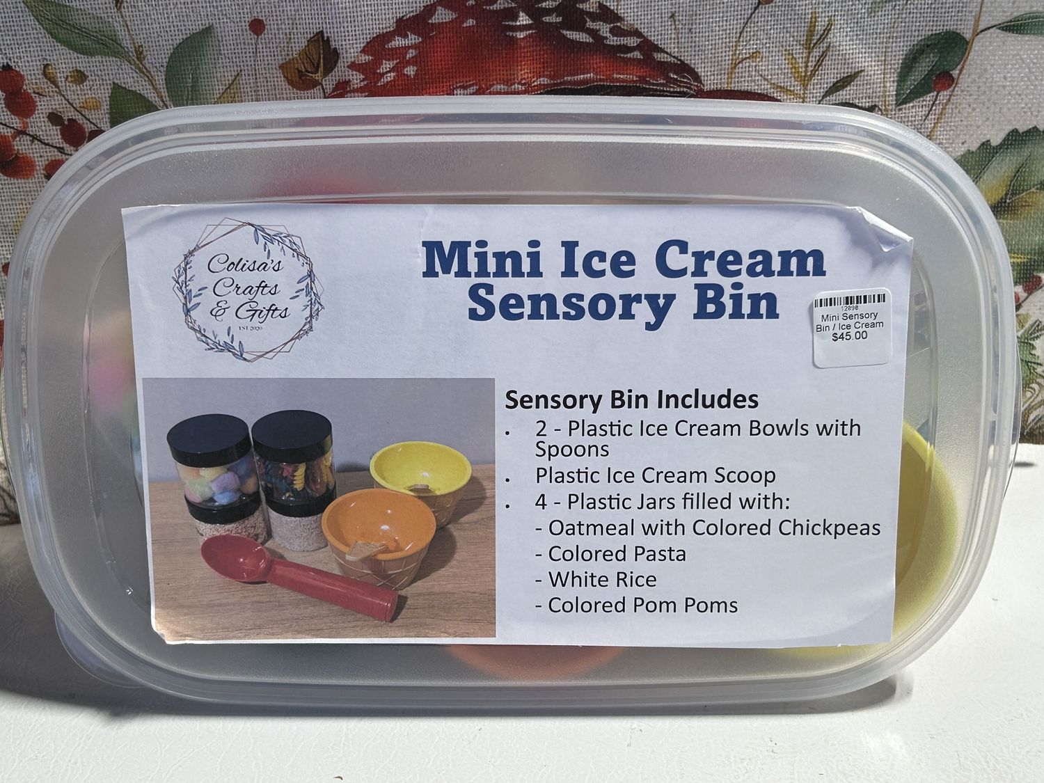 Mini Sensory Bins, design: Ice Cream