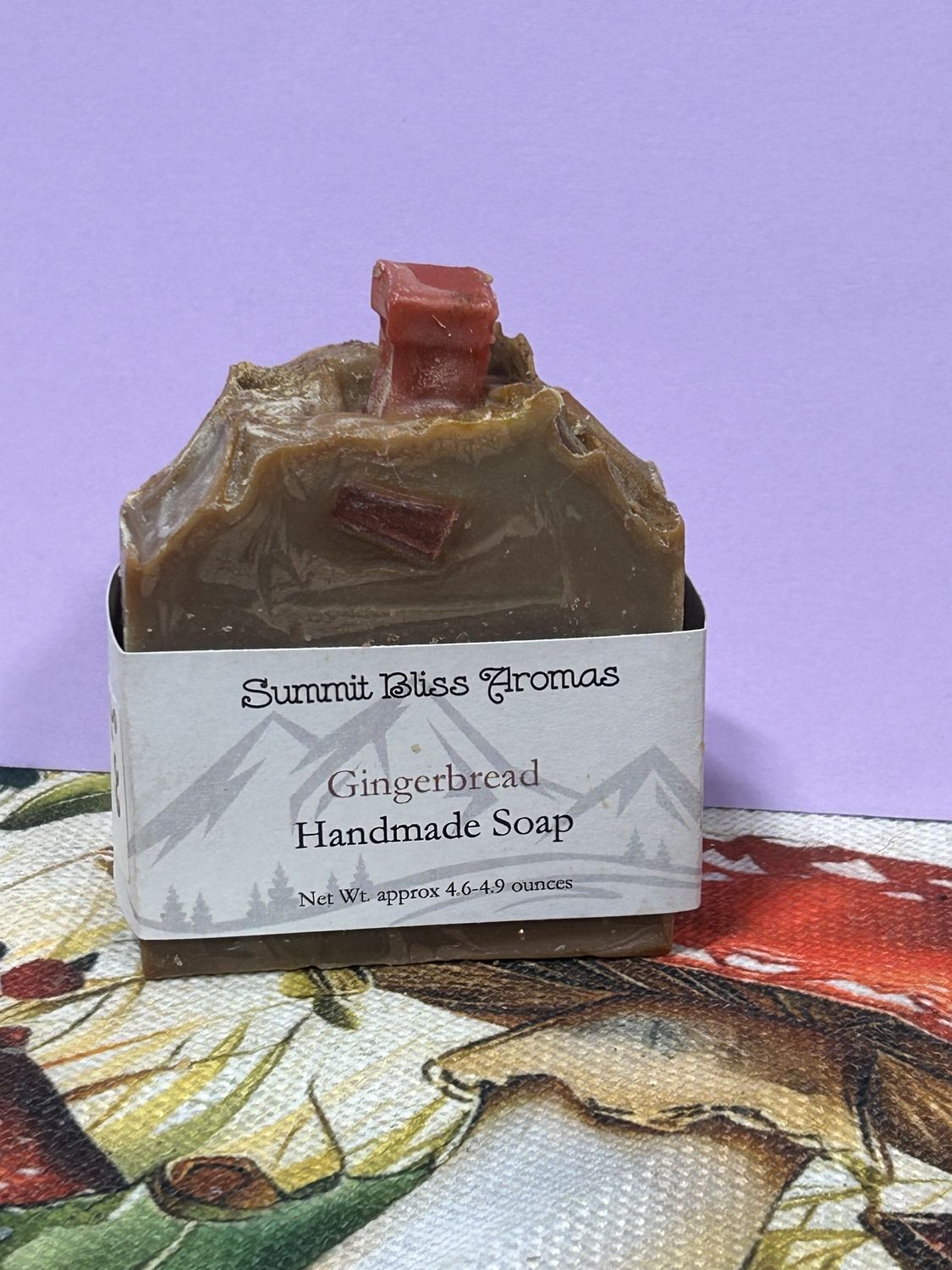 4-5oz Soap Bar, scent: Gingerbread