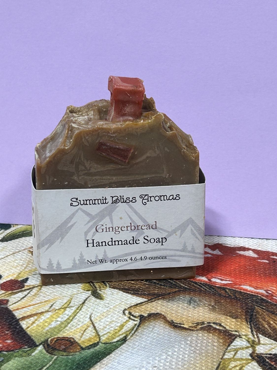4-5oz Soap Bar, scent: Gingerbread