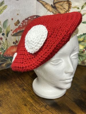 Small Crochet Mushroom Hat
