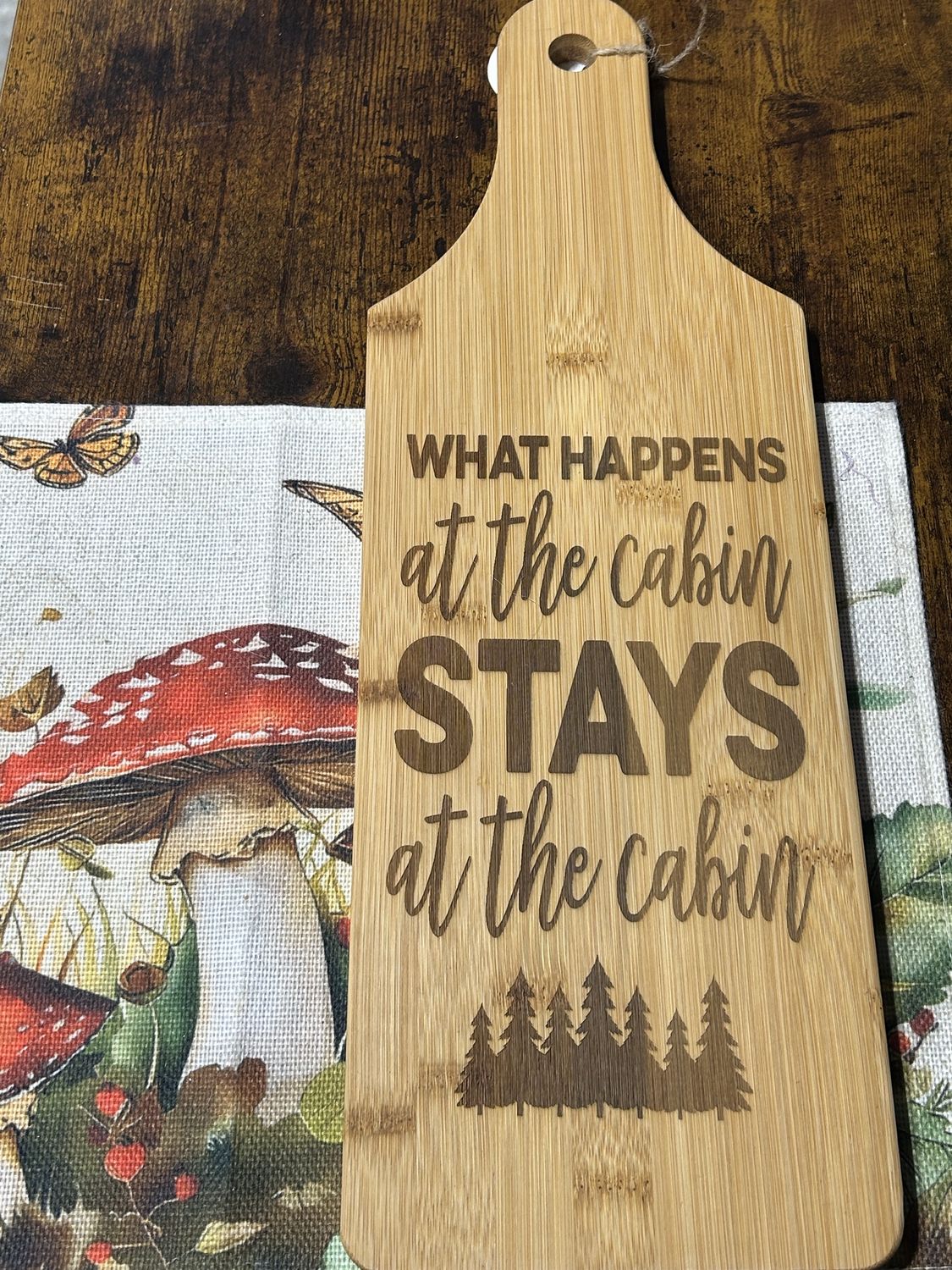 Laser Engraved Charcuterie Board