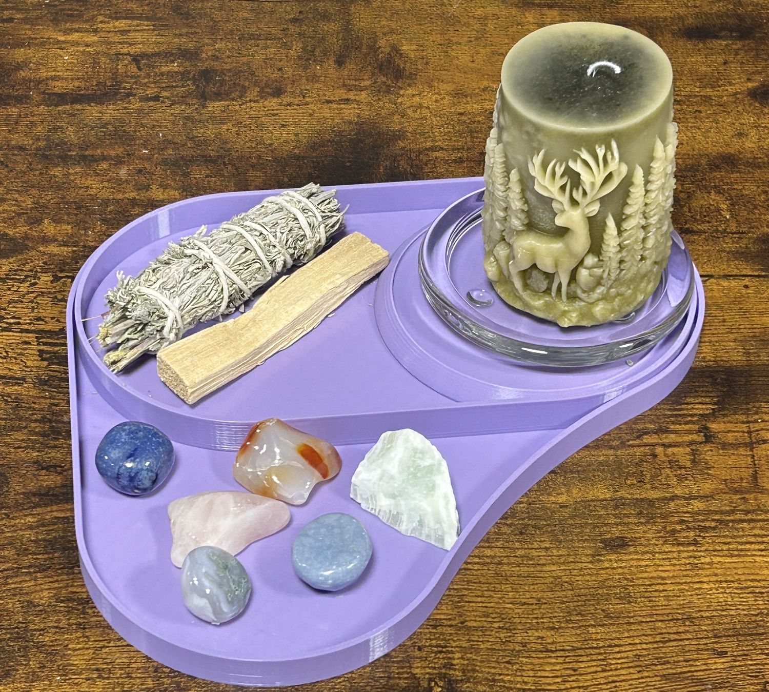 Ground &amp; Gather Tray set, Colour: Lavender