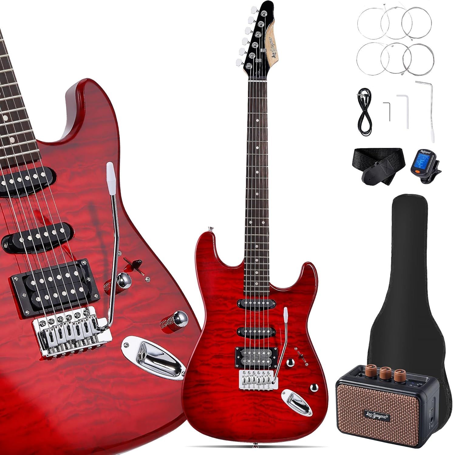 Electric Guitar Starter Kit - Red Ocean 5W