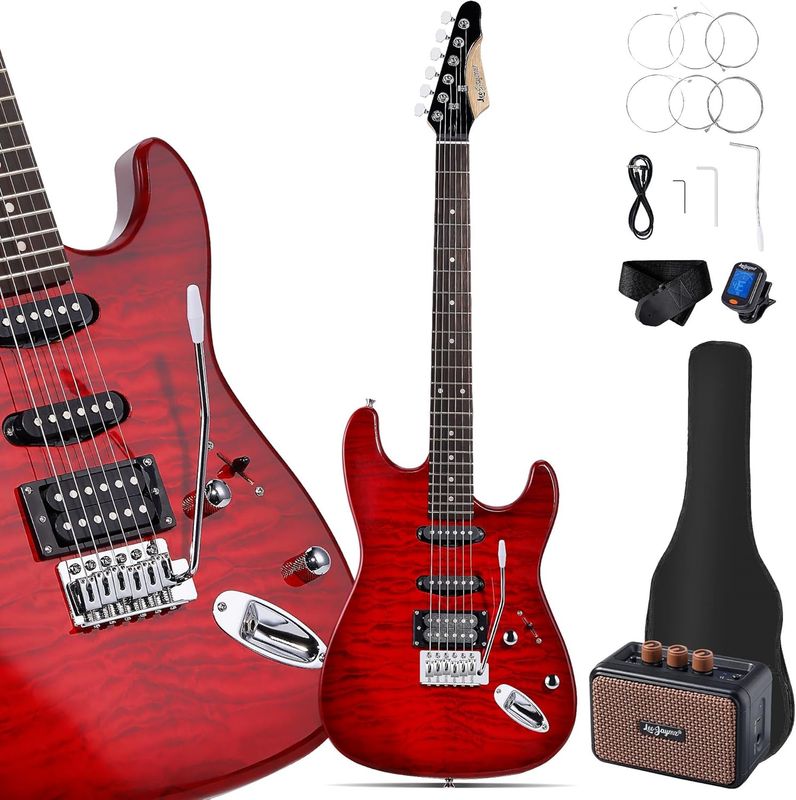 Electric Guitar Starter Kit - Red Ocean 5W