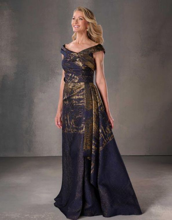 House of Wu 17235 Navy Gold 18