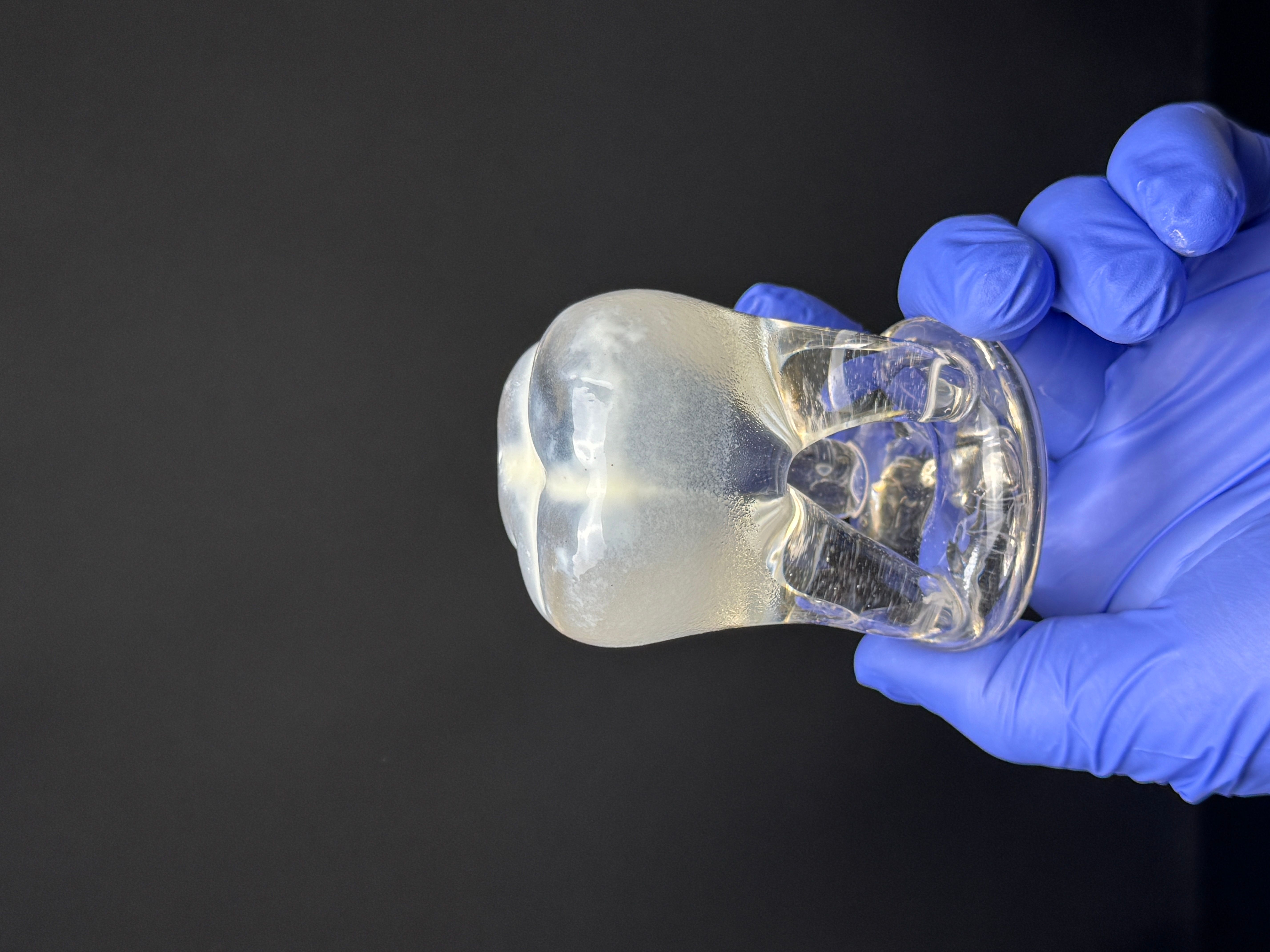 Small Glass Tooth - White Crown