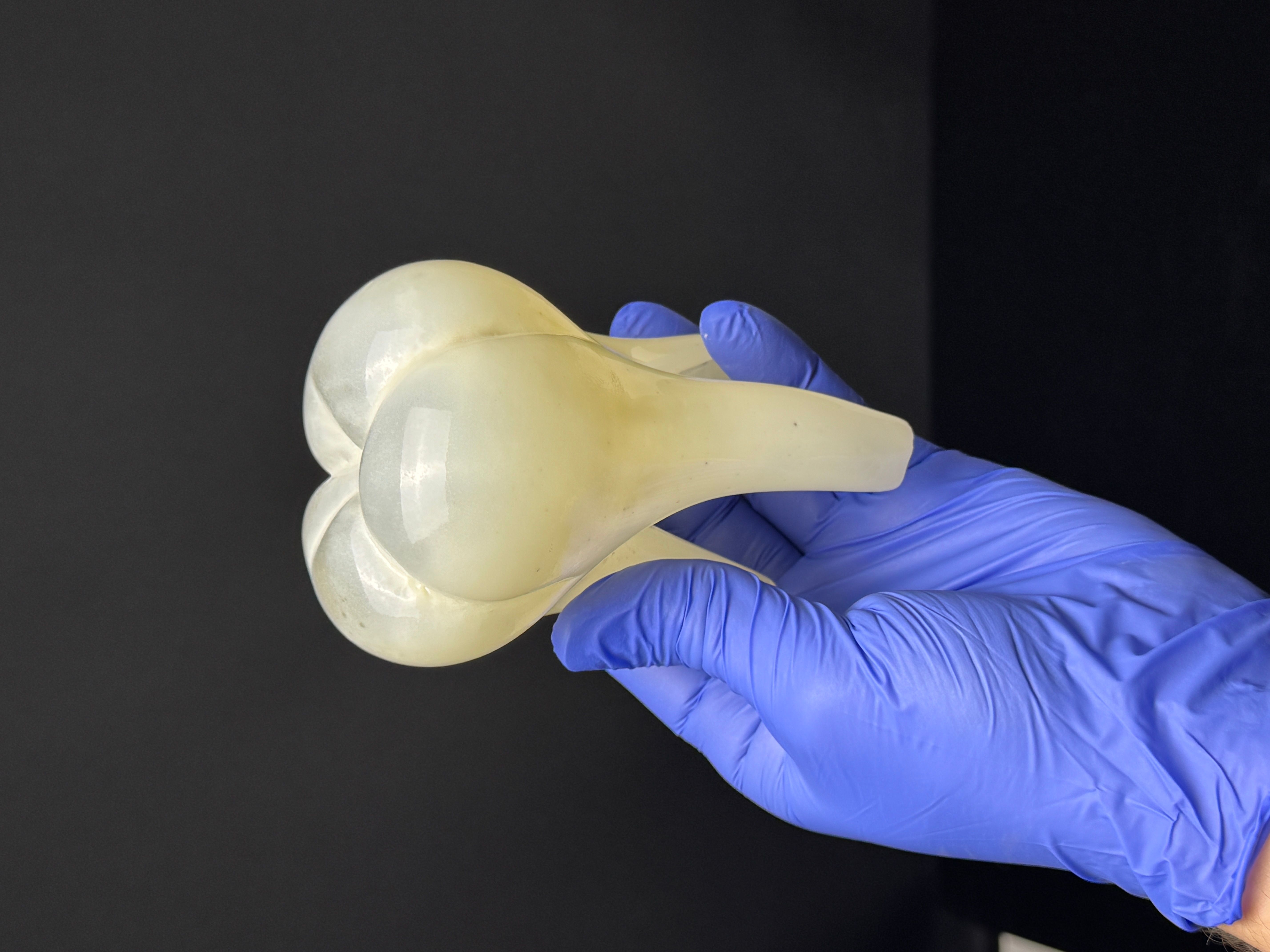 Large Glass Tooth - Bone White