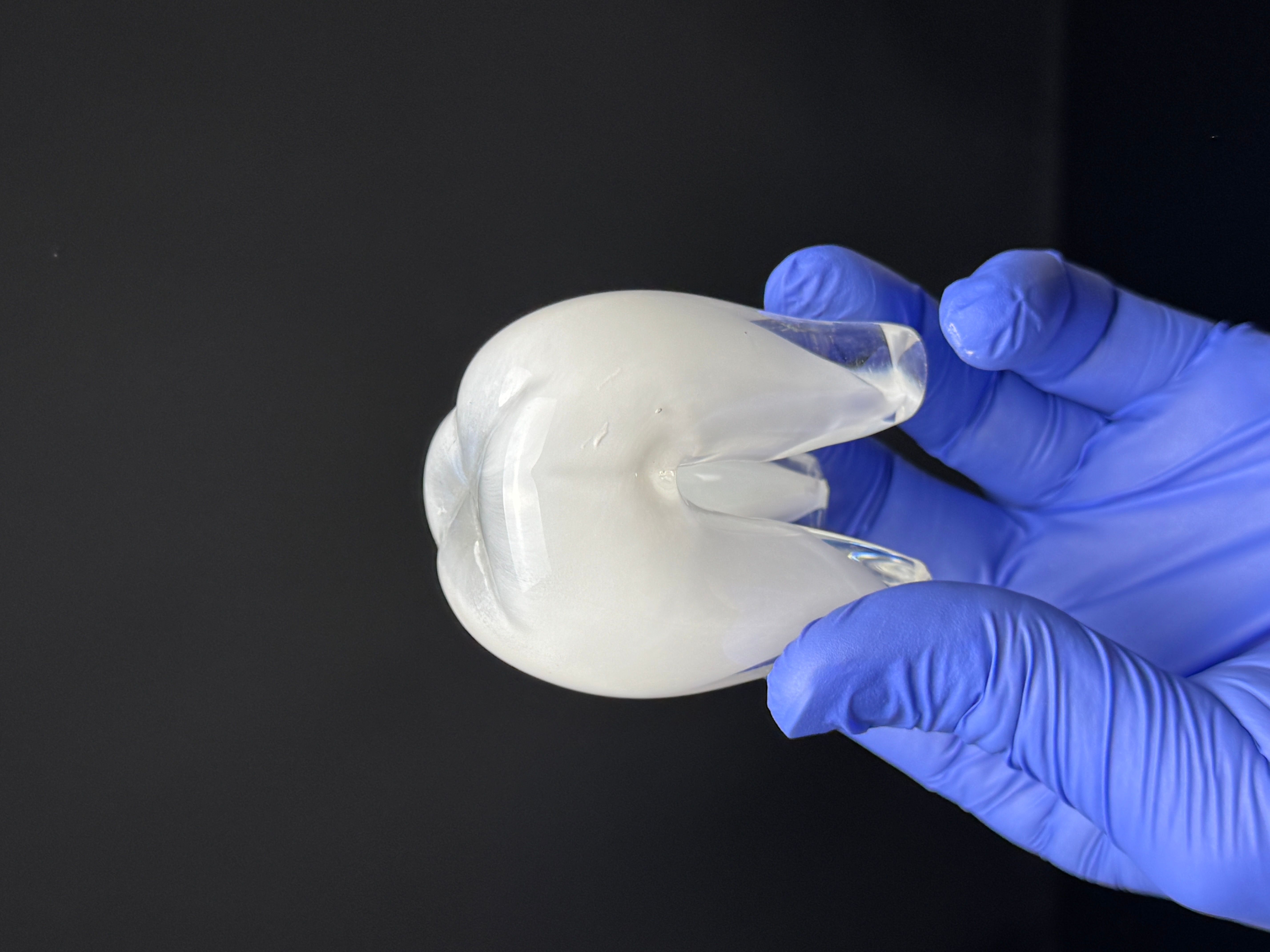 Small Glass Tooth - White