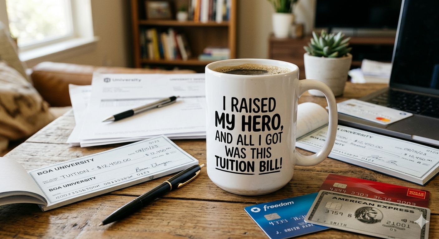 The The "Hero & Tuition" Graduation Mug