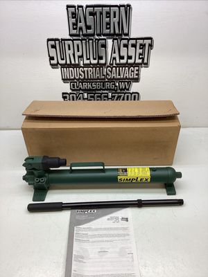 Simplex 2 Stage 200/10K PSI 45 Cu. In. Steel Hand Pump P42 NIB Simplex 2 Stage 200/10K PSI 45 Cu. In. Steel Hand Pump P42 NIB