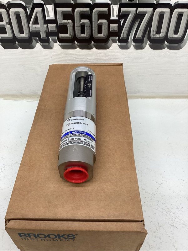 Brooks Instrument Armored Variable Area Flow Meter 3602B2BC2AHCA NIB Brooks Instrument Armored Variable Area Flow Meter 3602B2BC2AHCA NIB