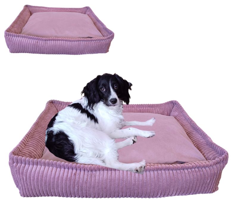 Legowisko, kanapa dla Psa/Kota z wyjmowaną poduszką - Sereno M Brudny Róż