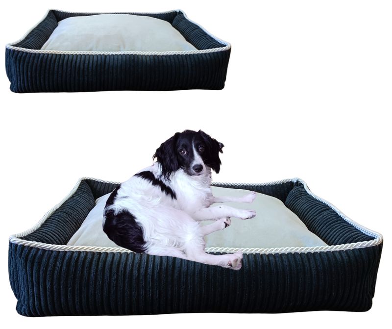 Legowisko, kanapa dla Psa/Kota z wyjmowaną poduszką - Sereno M Czarny
