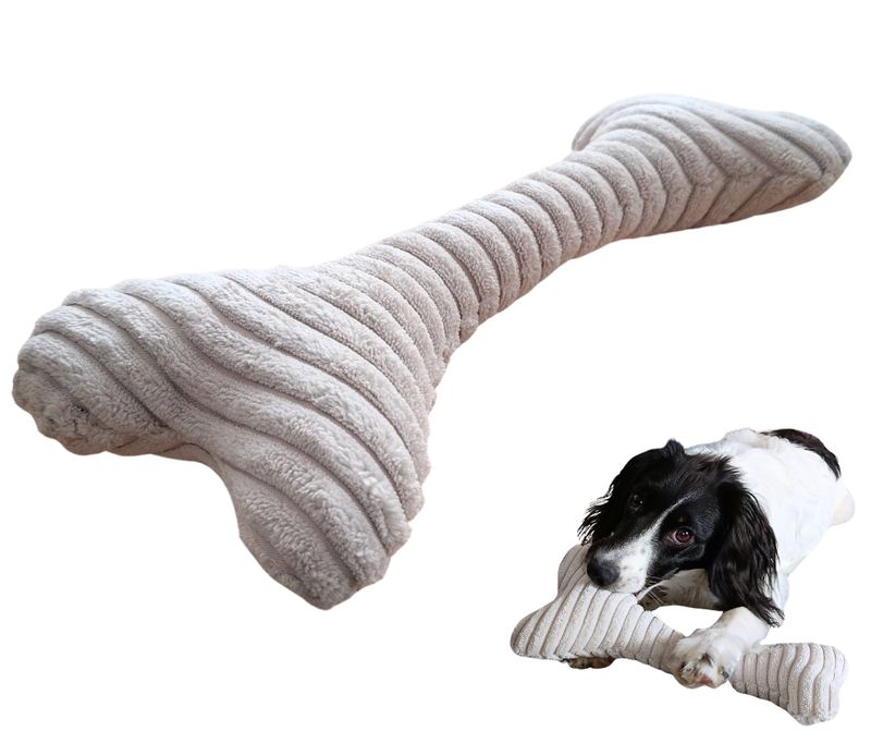 Pluszowa zabawka dla psa z piszczałką - Kość Gnatol