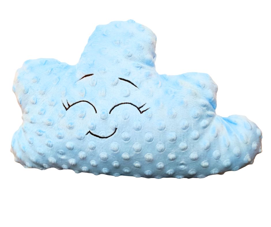 Poduszka dekoracyjna Chmurka Niebieska Minky