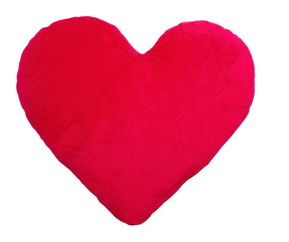 Poduszka dekoracyjna serce czerwona 38cm na prezent urodziny walentynki